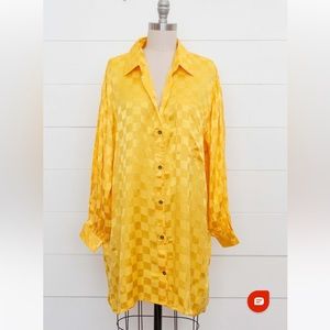 Jen’s Pirate Booty Ambassador Tunic Gold Jacquard Size Petite Small